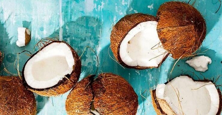 noix de coco pour nettoyer le corps des parasites