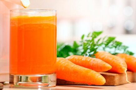 Jus de carotte pour petits vers